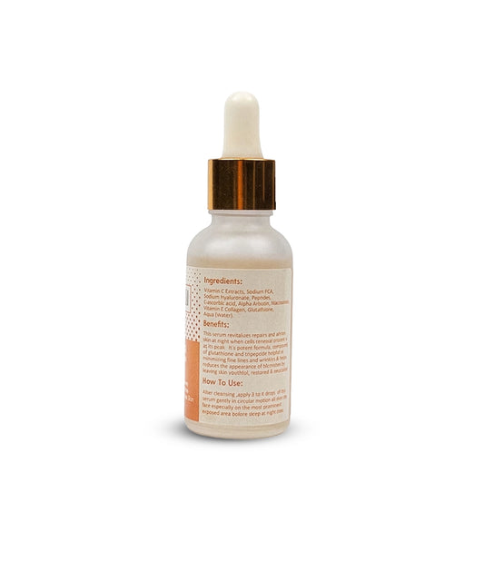 Age Defying Night Serum – With Tripeptide & Glutathione (Water Based)